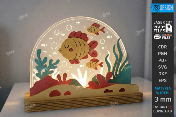 Download Kids Night Light Stand Laser Cut | CNC - Premium Resources
